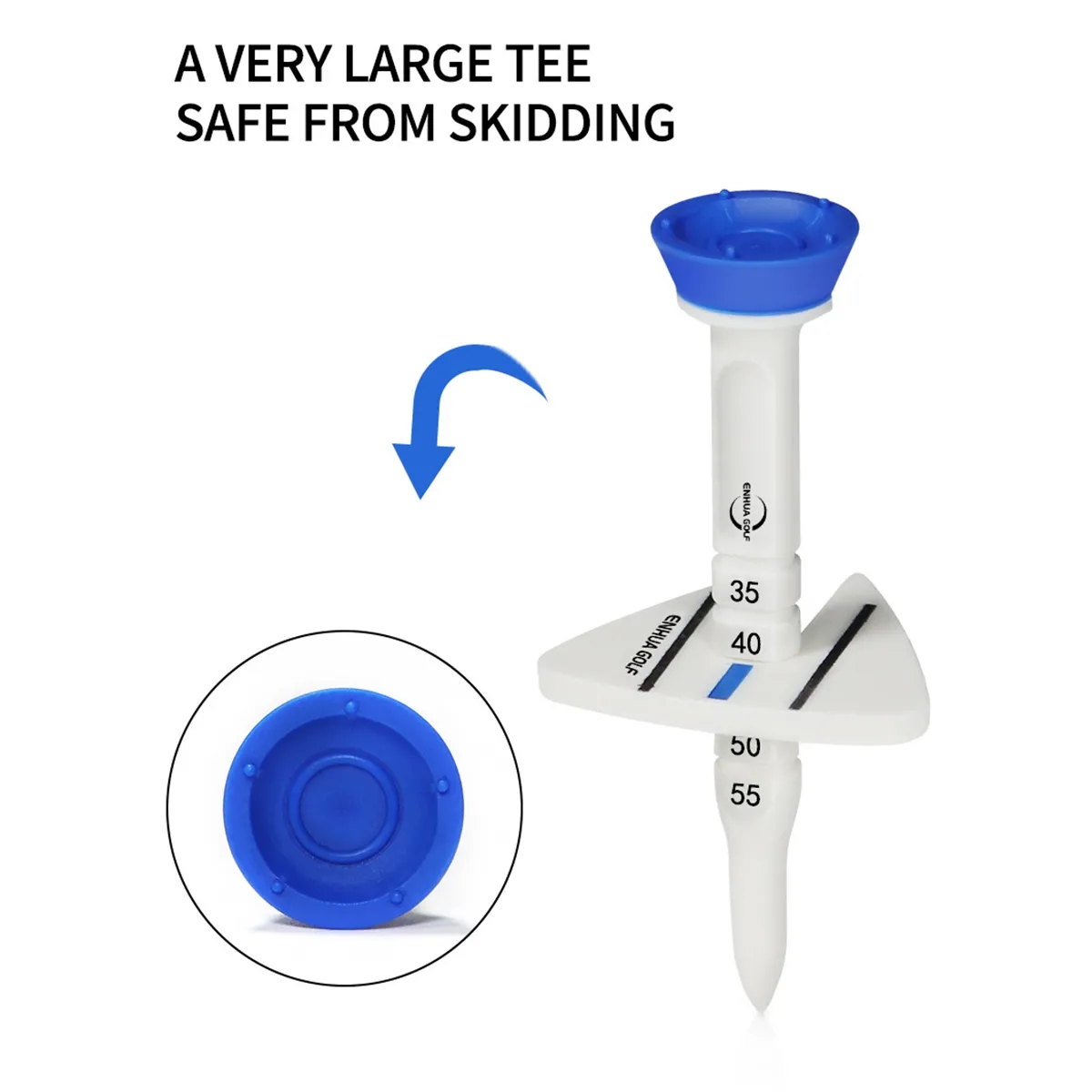 Golf Tees Adjustable Height Triangular Directional Design 1