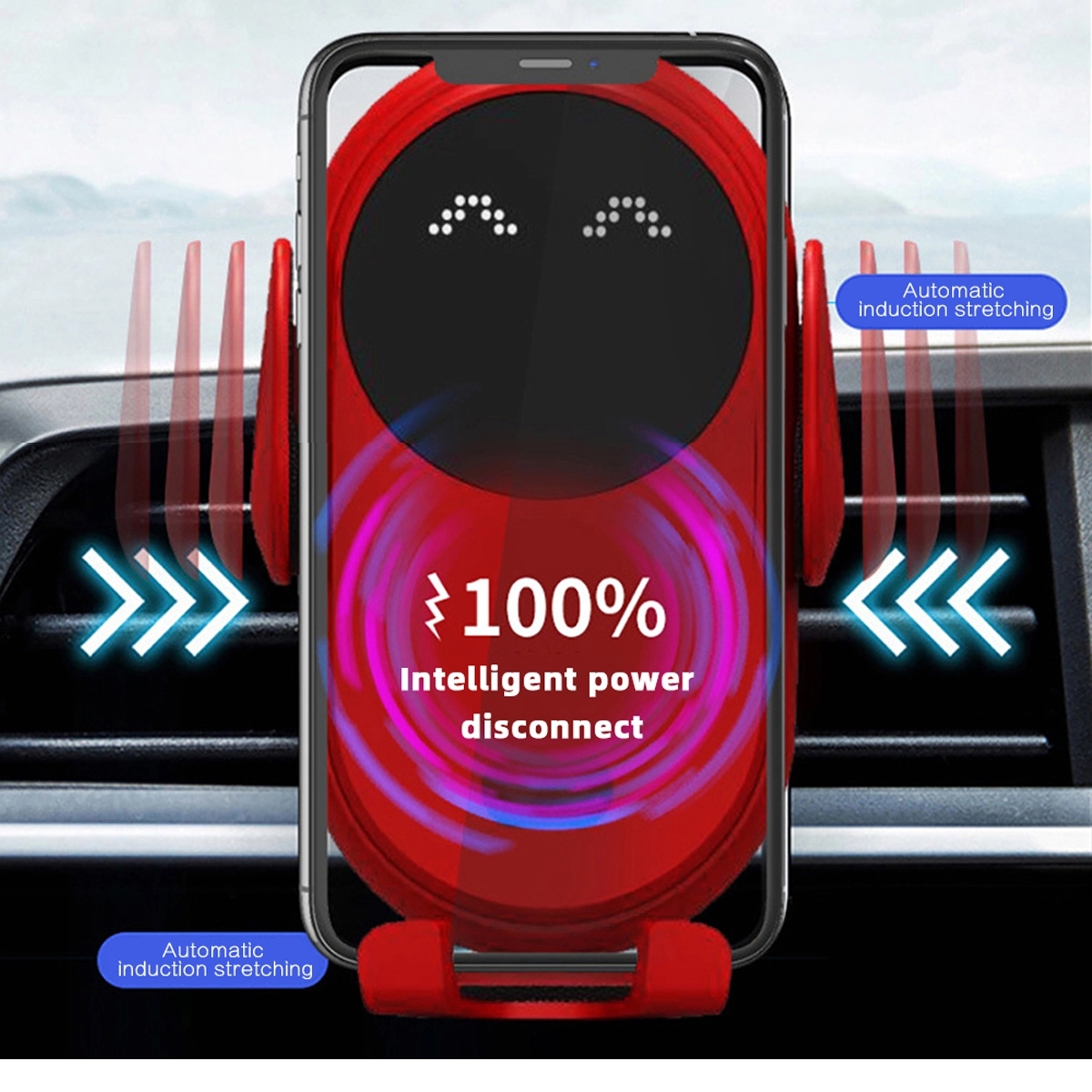 15W Vehicle-mounted Mobile phone stand wireless charger 1