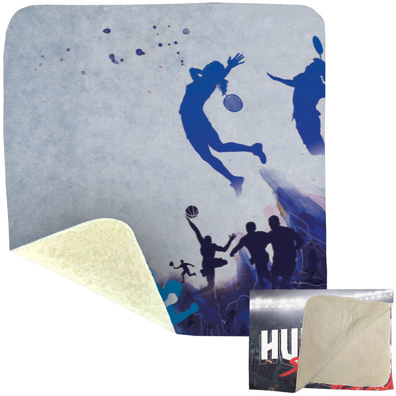 60" x 80" Micro-Mink Sherpa Plush Sublimation Blanket 430 GSM 6