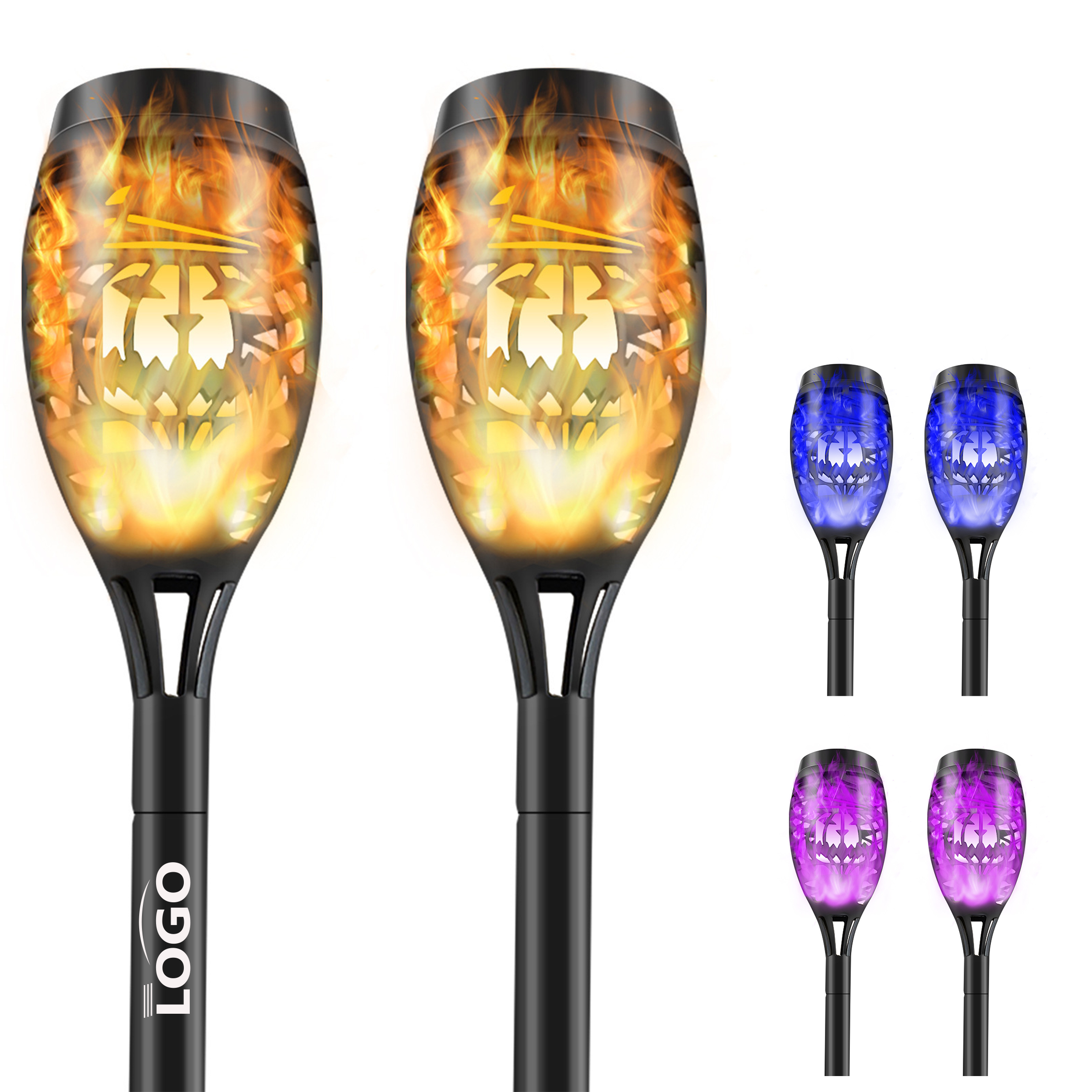 Flame-Like Solar Garden Torch for Outdoor Lighting 2