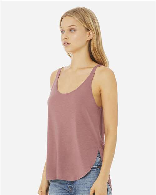 Women's Flowy Tank with Side Slit - 8802 44