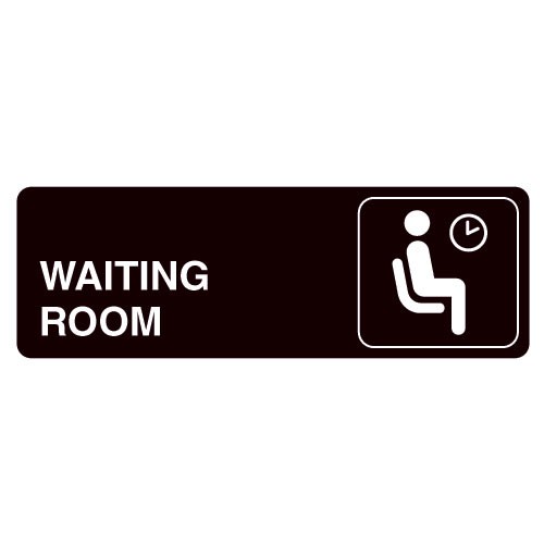 Waiting Room Acrylic Facility Sign 9w x 3h