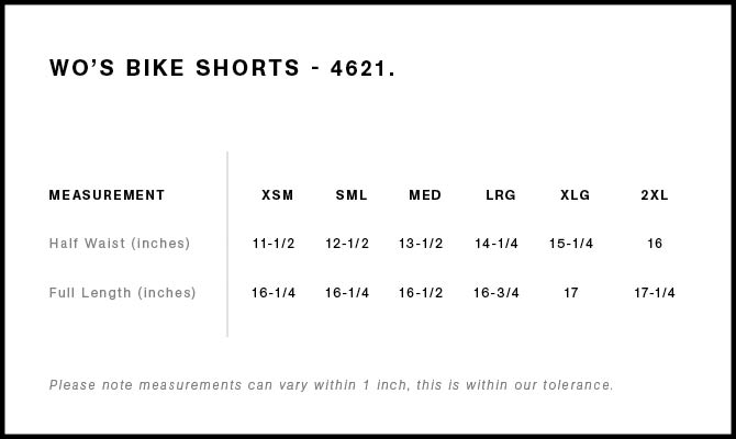 Wo's Active Bike Shorts | 4621 18
