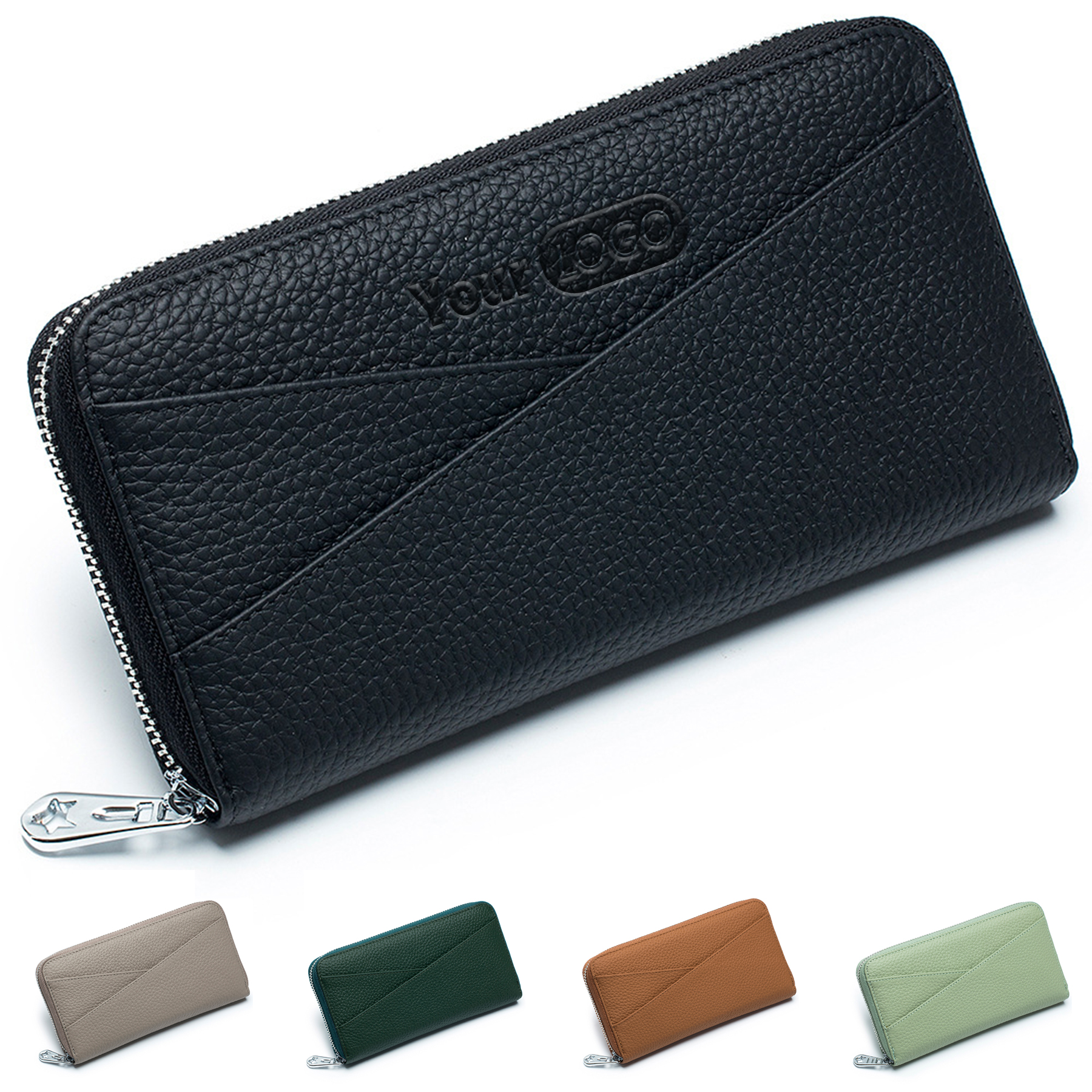 Genuine Leather Stylish accordion card pocket wallet 6