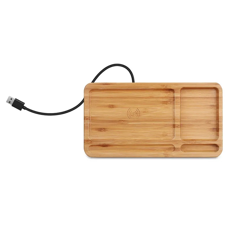 Wood Desk Docking Qi Wireless Charging Station 4