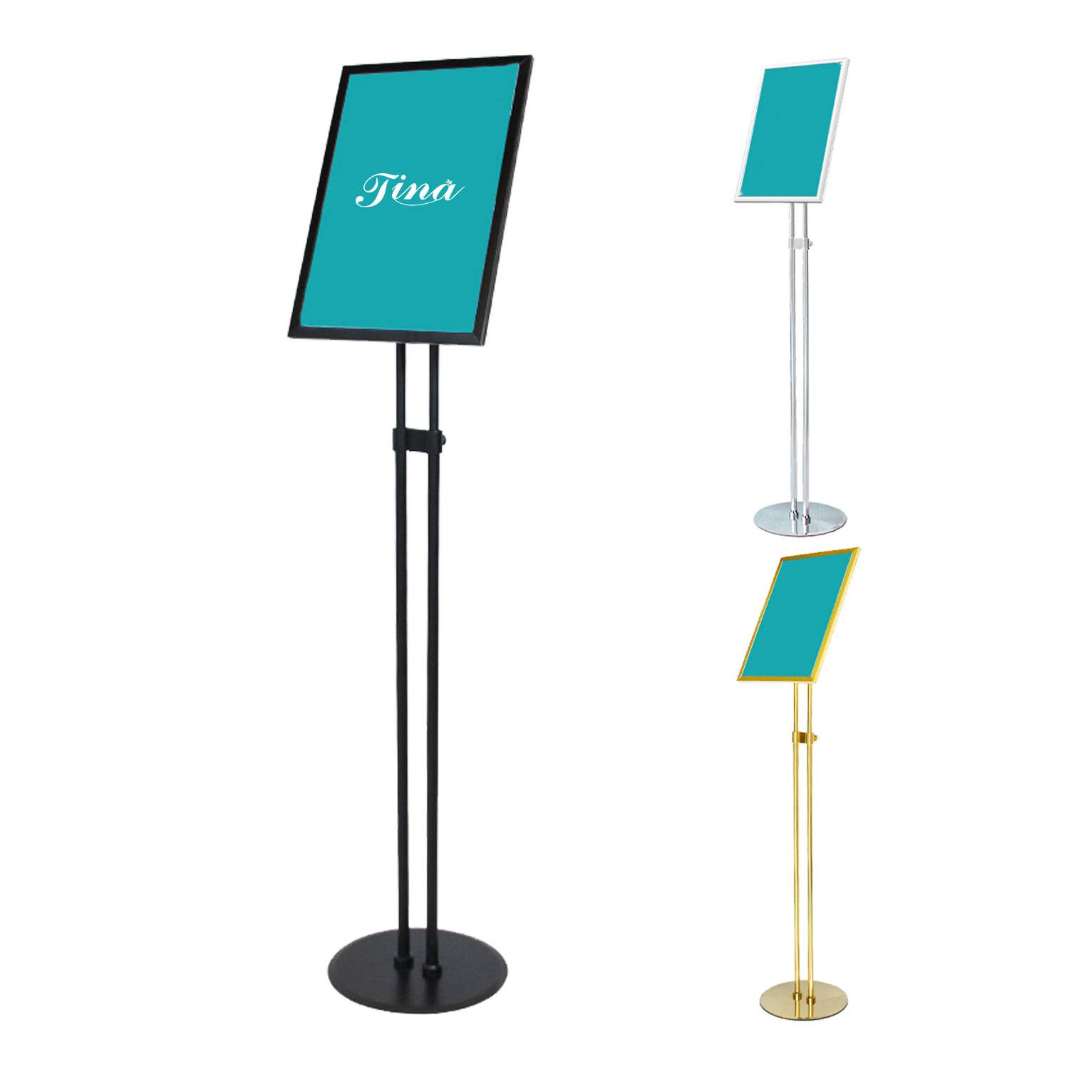 A4 Aluminium Alloy Double Pole Display Stand