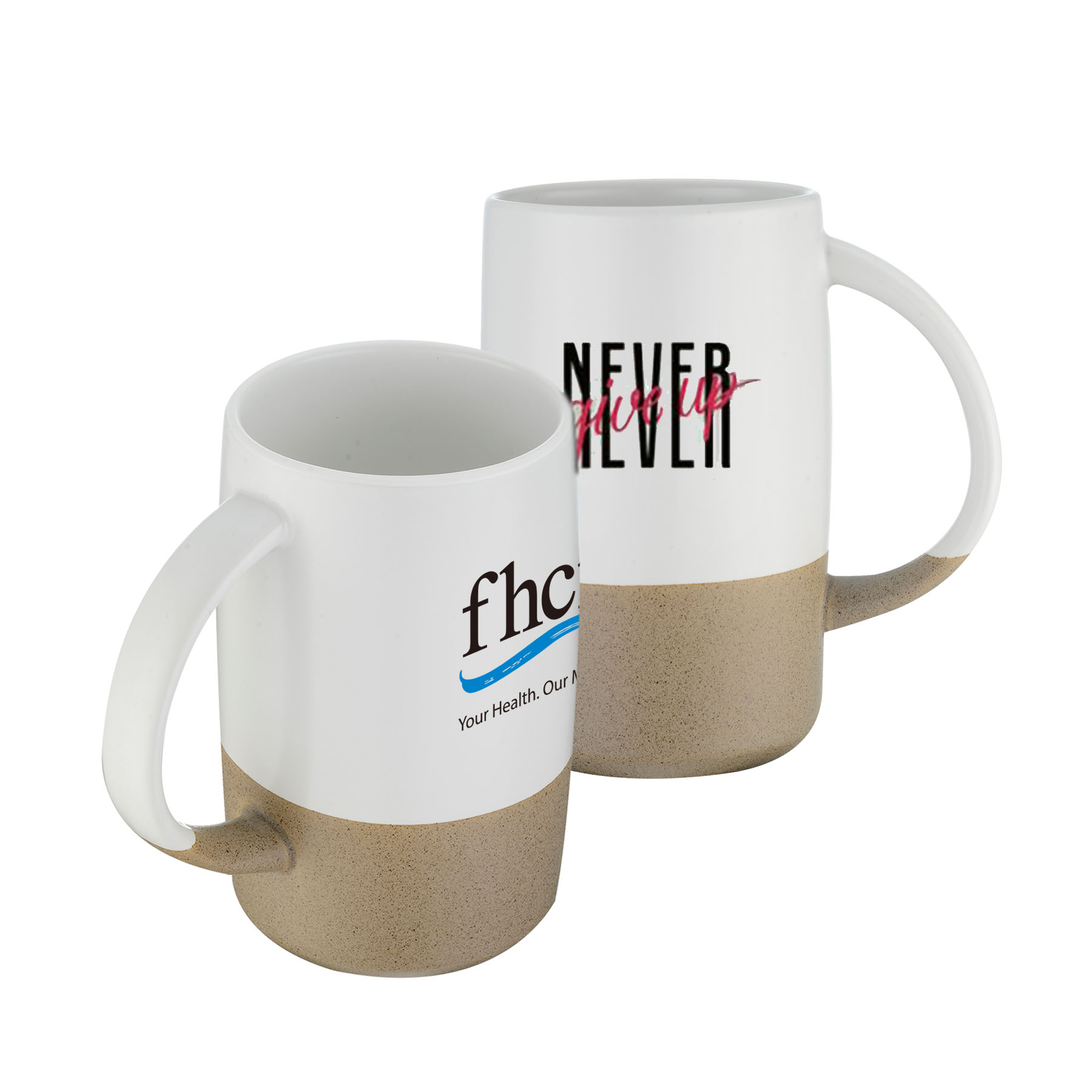 17 oz. Two-Tone Matte Textured Ceramic Mug with Gift Box 2