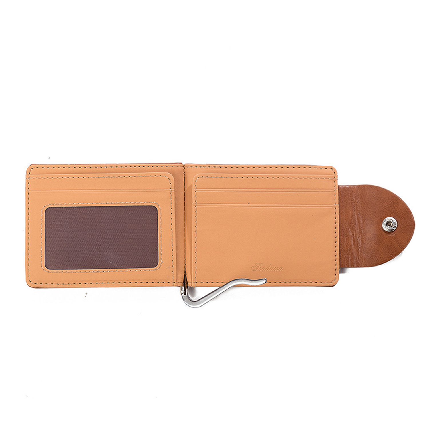 PU Leather Money Clip Card Holder Wallet 9
