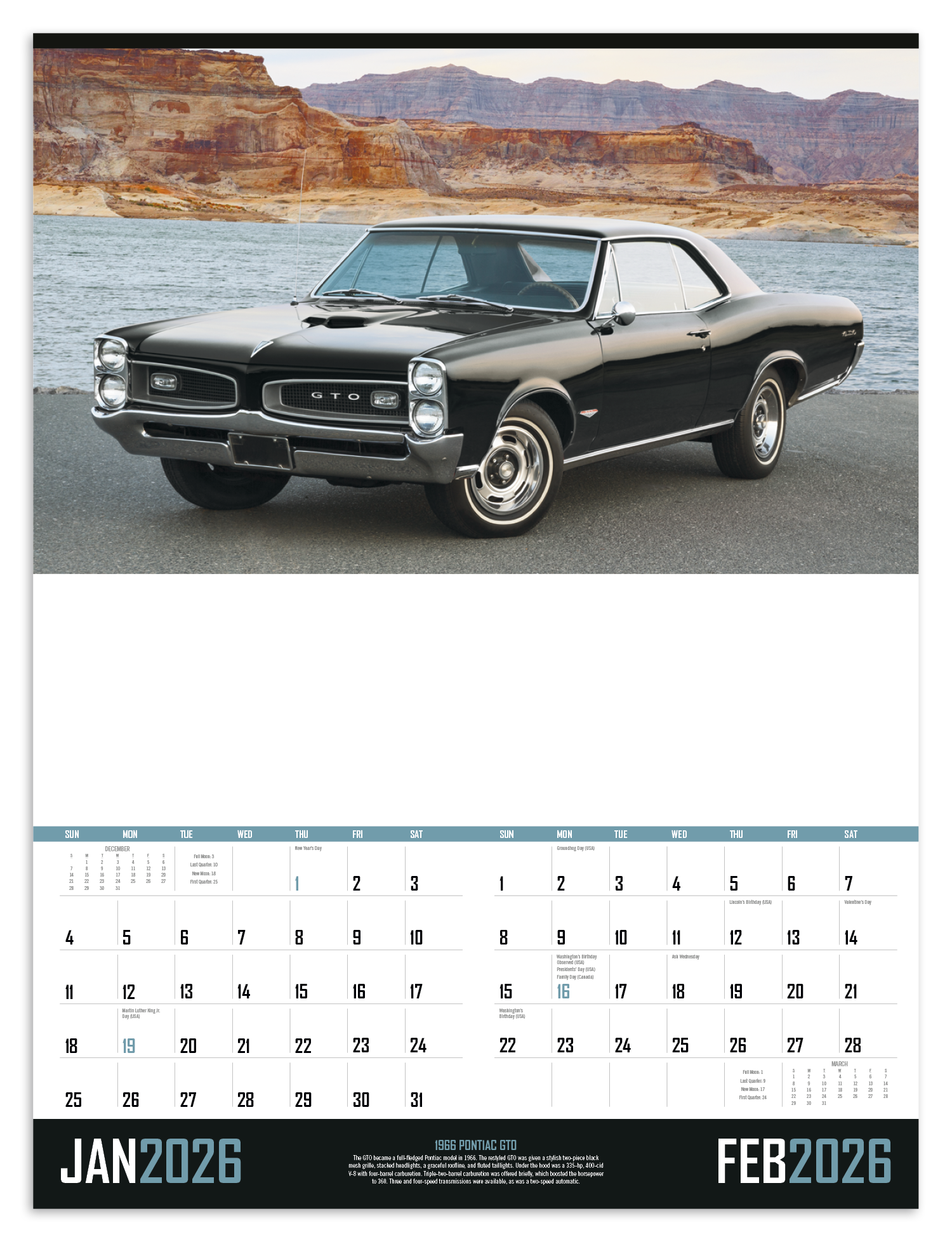 Triumph® Calendars Muscle Cars Calendar 15