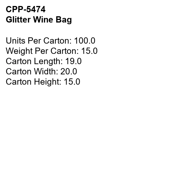 Glitter Wine Bag 2