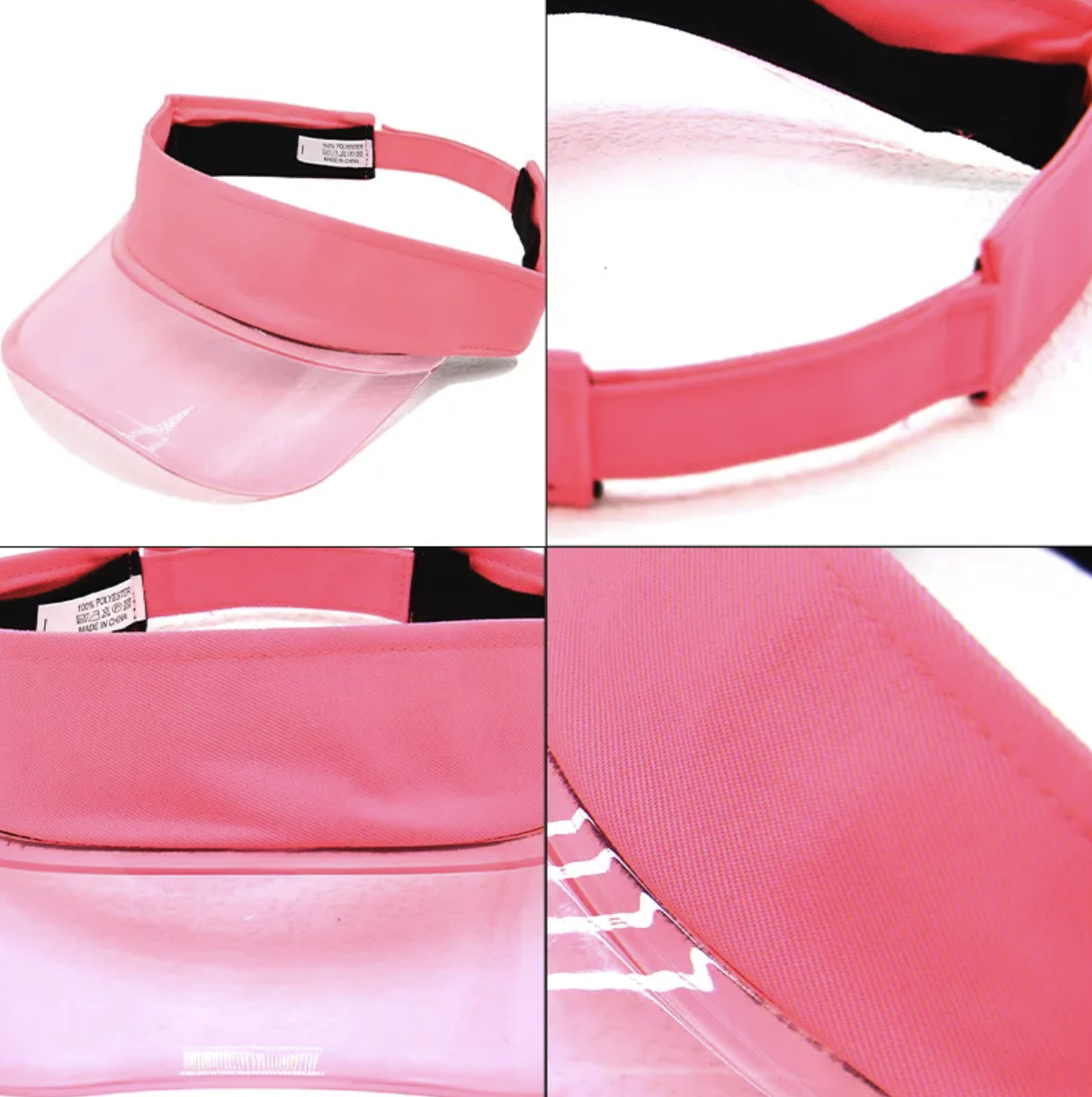 PVC Solar Transparent Bingo Visor Poker Sun Hat 4