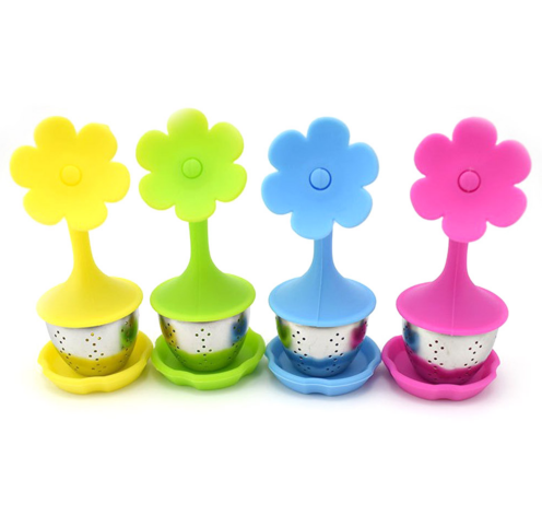 Flower shape silicone Tea Strainer 3