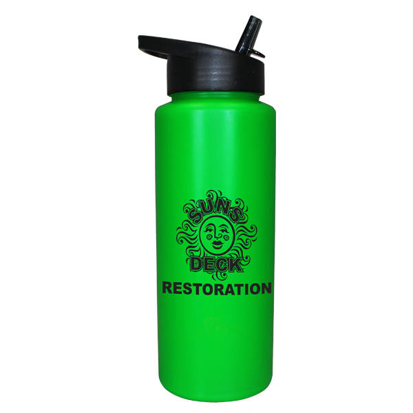 32 oz. Sports Bottle with Straw Cap Lid 12