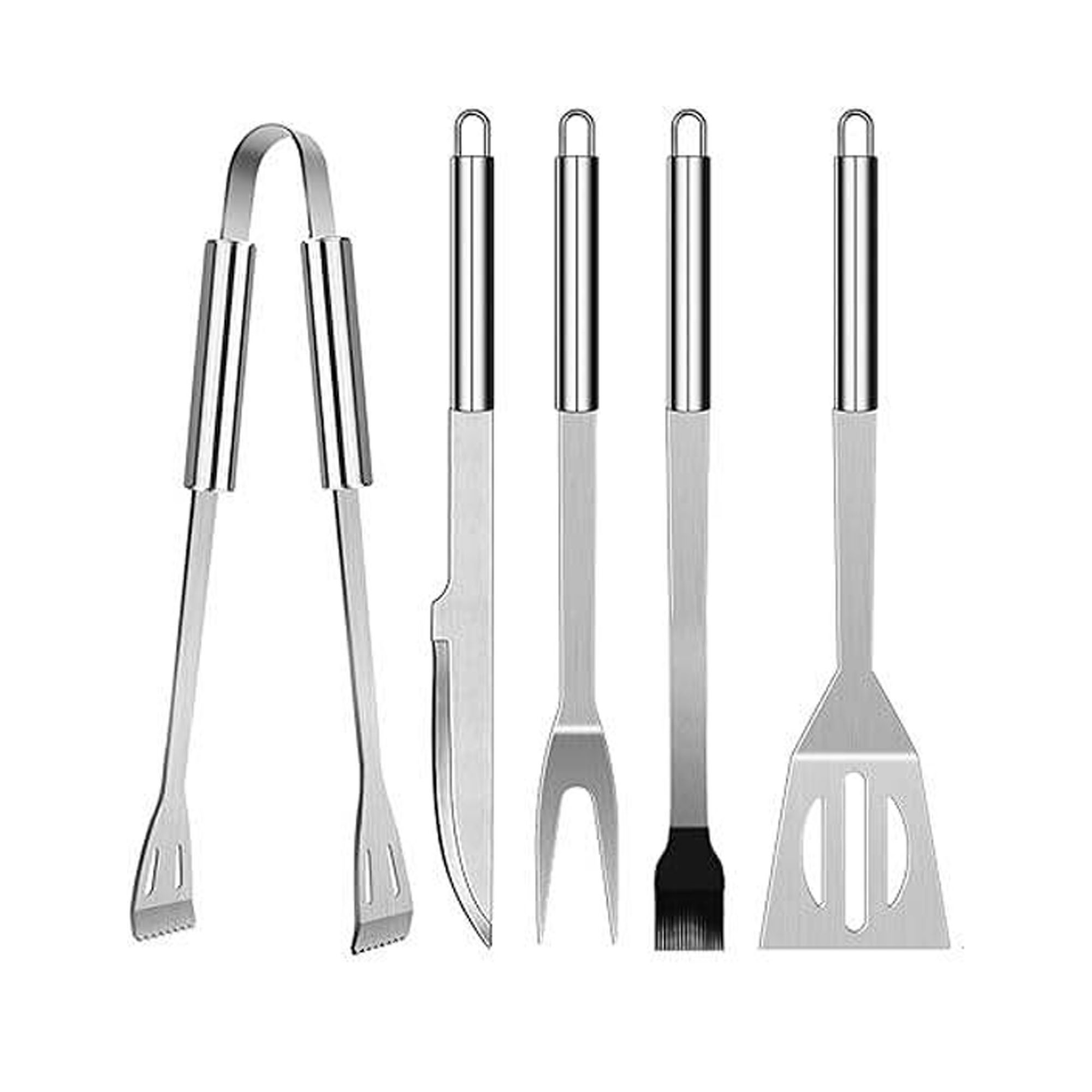 Stainless Steel 5-Piece BBQ Tool Set 2