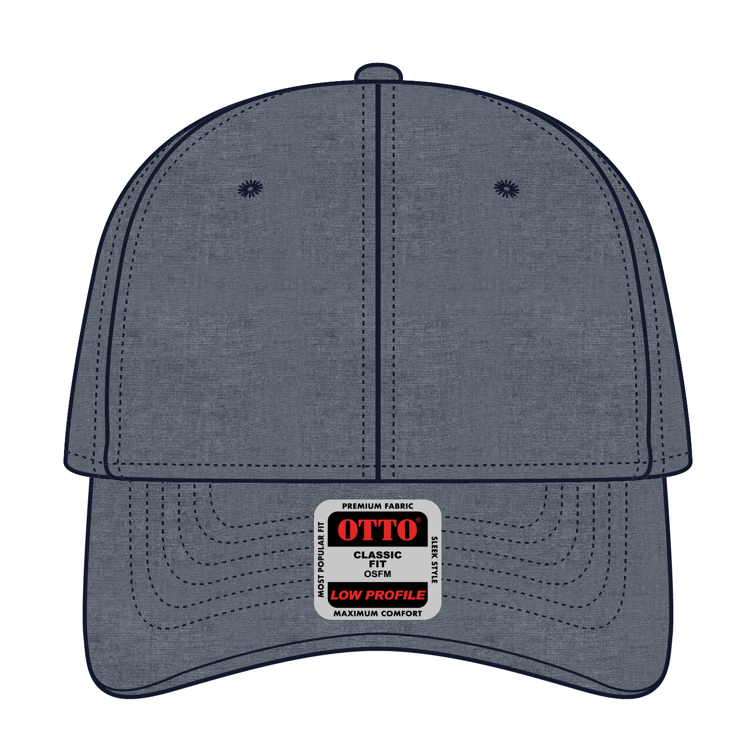 OTTO CAP® 6 Panel Low Profile Baseball Cap 18