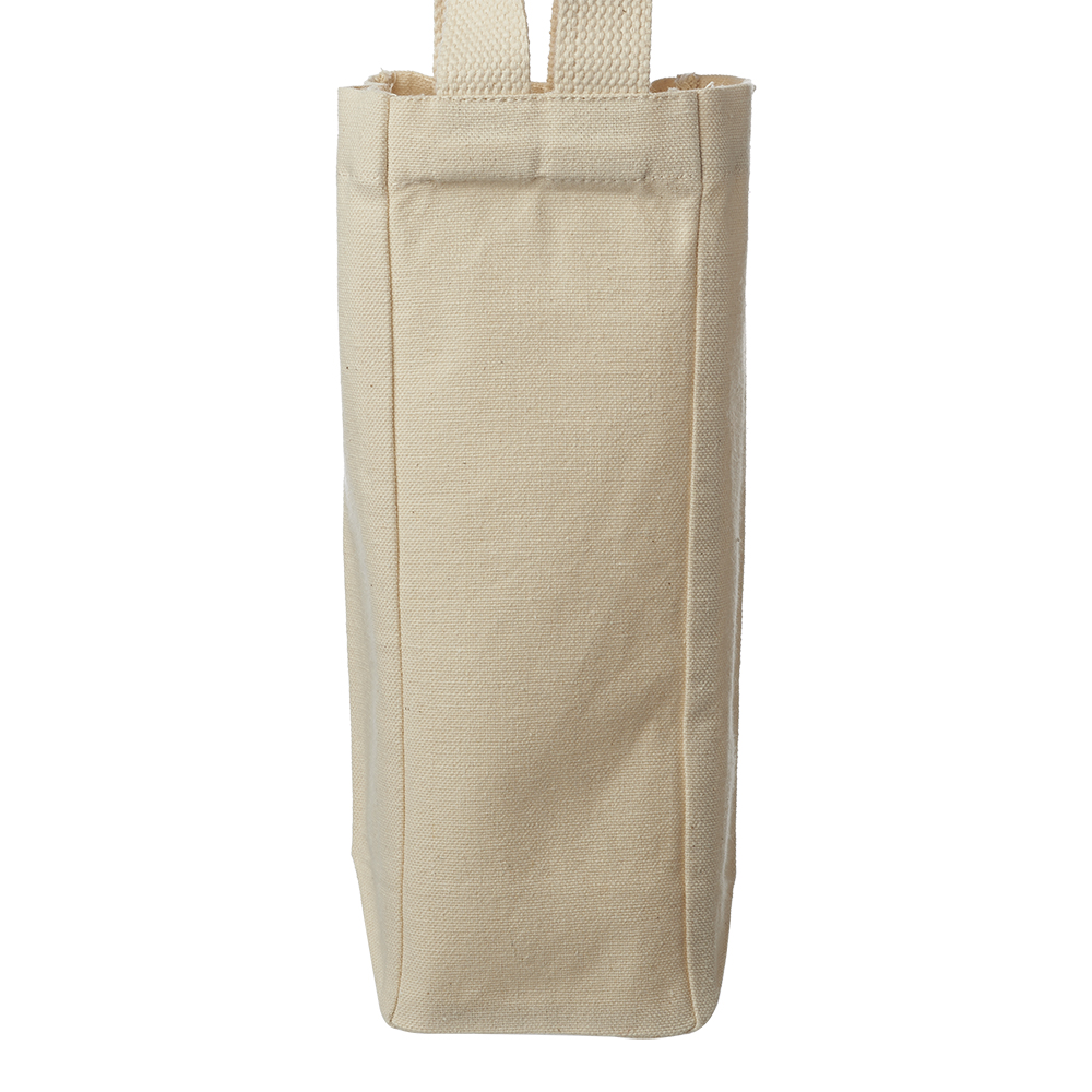 Lolo Single Bottle Canvas Wine Totes, custom tote bag with logo imprint 1