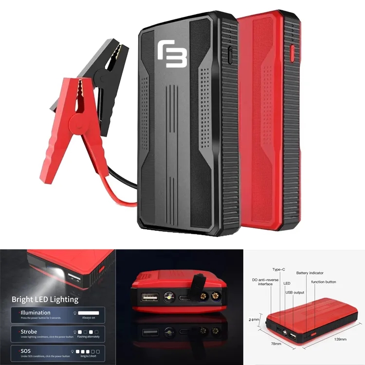 10000mAh Power Bank Car Jump Starter with Logo 6