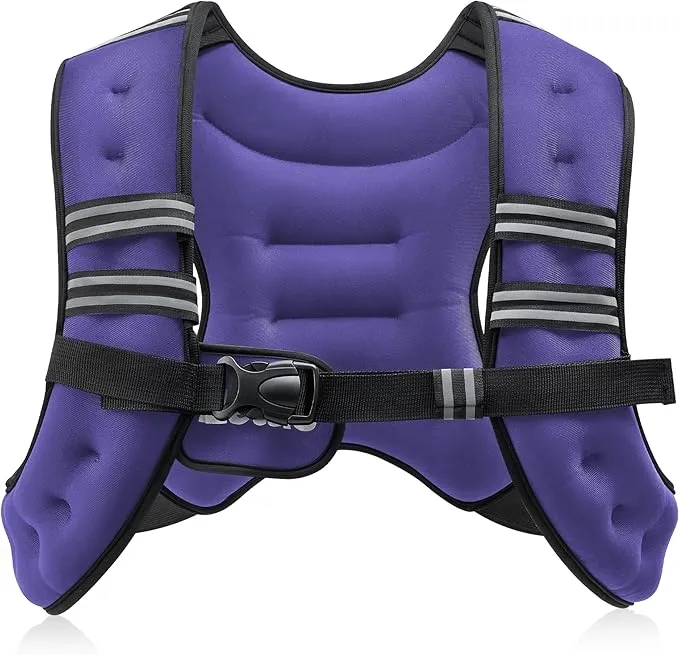 6lb/8lb/12lb/16lb/20lb/25lb/30lb Weighted Vest For Sport, Workout, Strength Training, Running 10