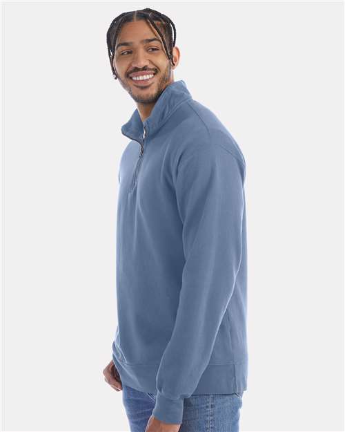 Unisex Garment-Dyed Quarter-Zip Sweatshirt - GDH425 28