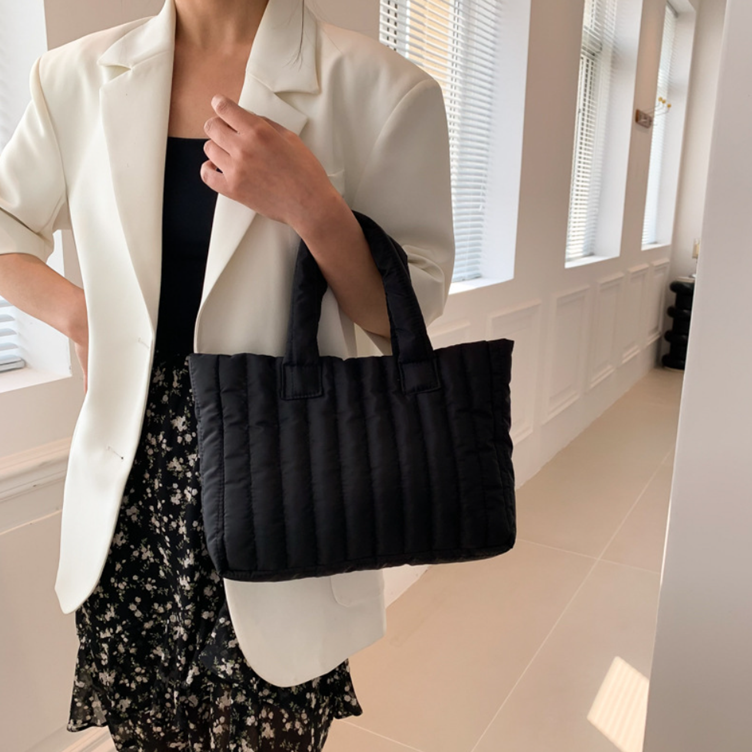 Puffer Purses Lightweight effortlessly outfit Women Tote Bag 9
