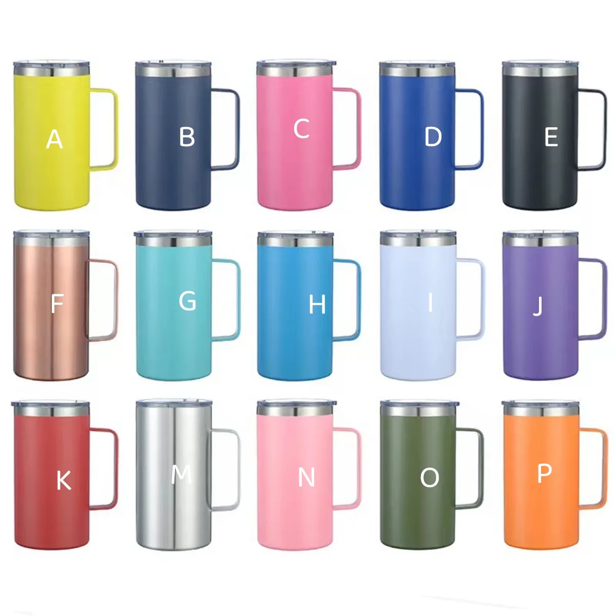 24oz Stainless Steel Vacuum Thermo Mug with Sealing Lid 3