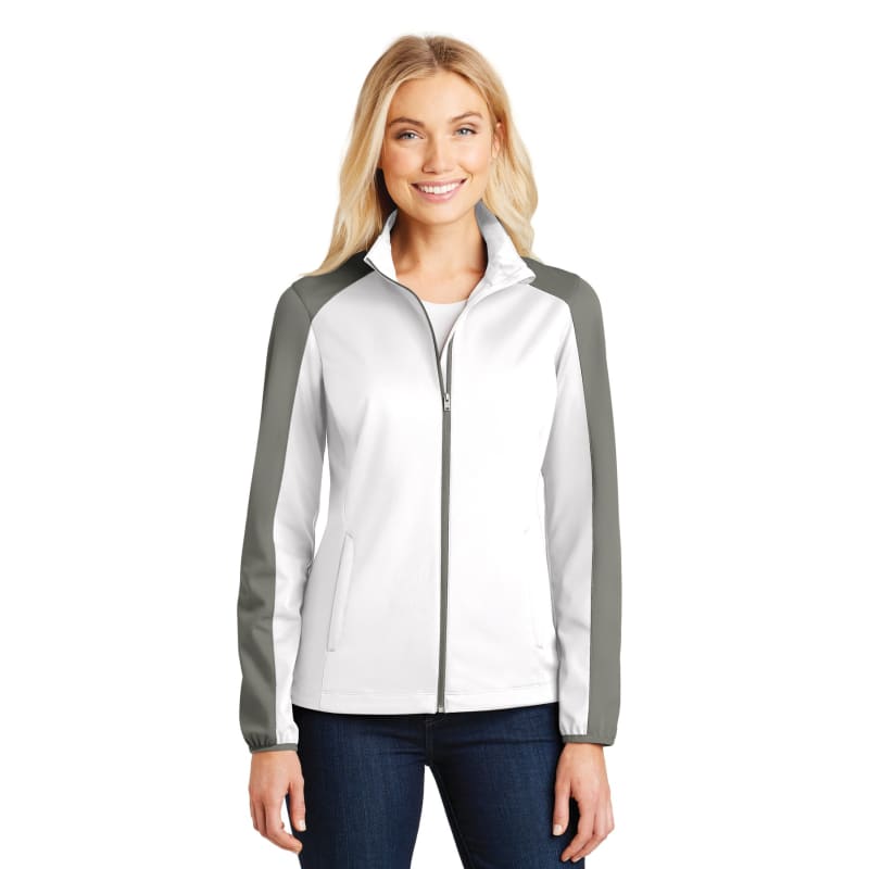 Port Authority Women's Active Colorblock Soft Shell Jacket. 19