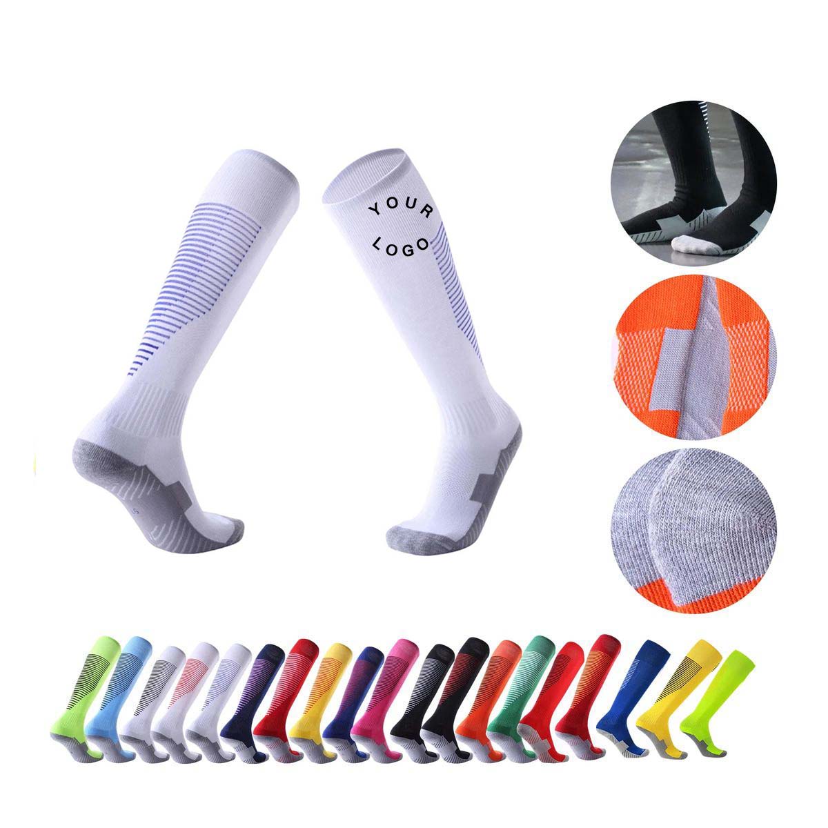 Durable Knee High Socks for Casual Sports 19