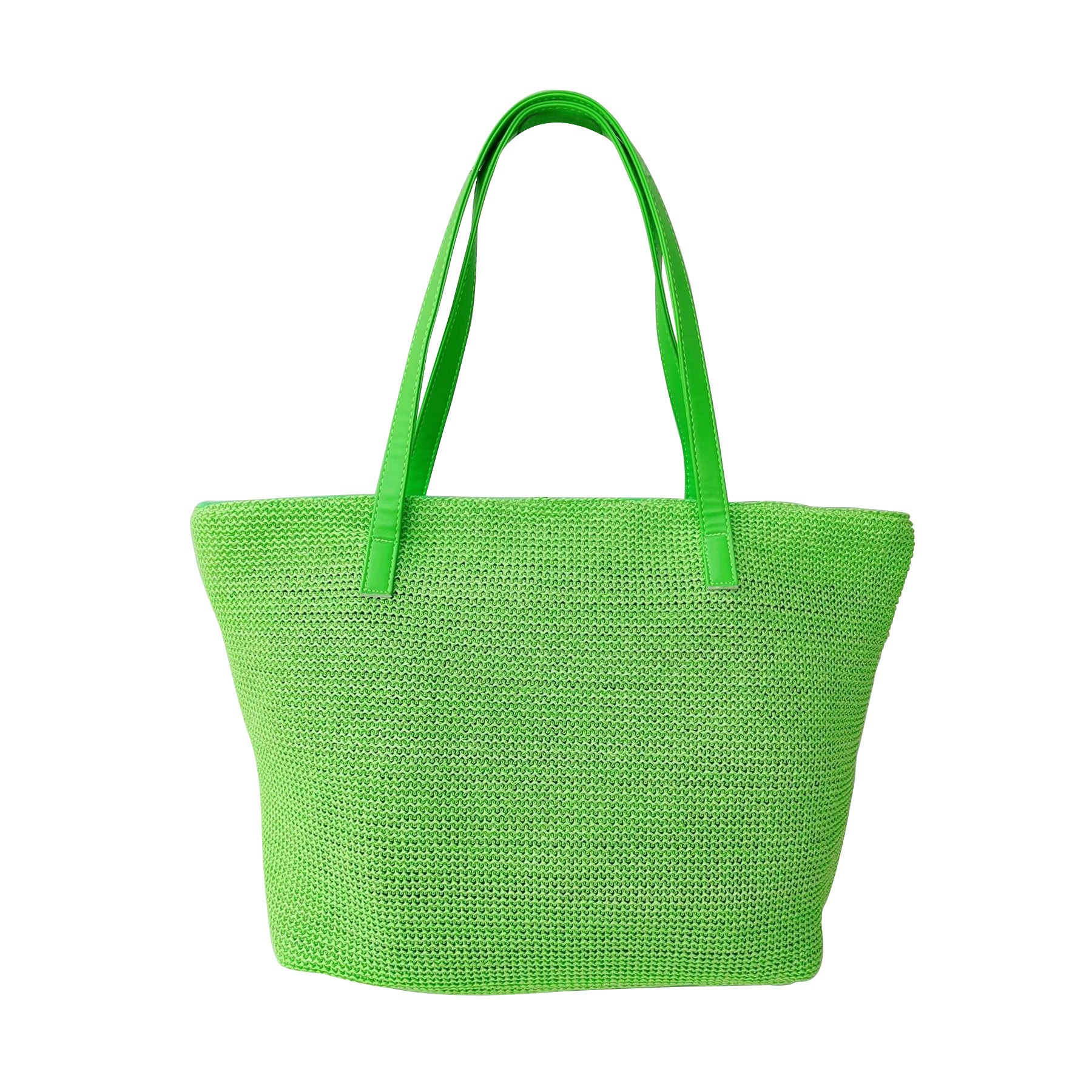Large Women Straw Beach Bag, custom tote bag with logo imprint 7