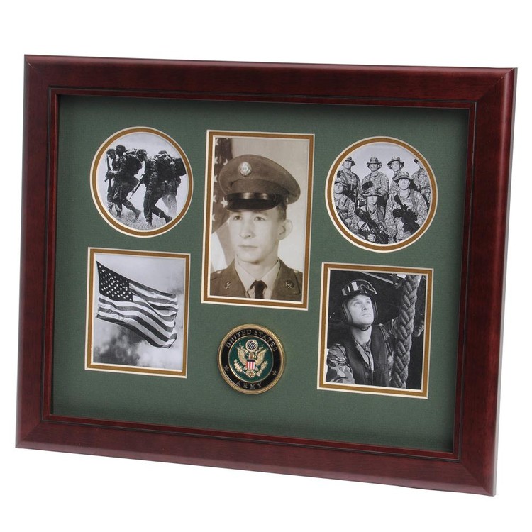 U.S. Army Medallion 5 Picture Collage Frame 2