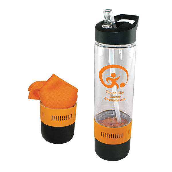 17 oz. Co-Poly Bottle with Cooling Towel 1