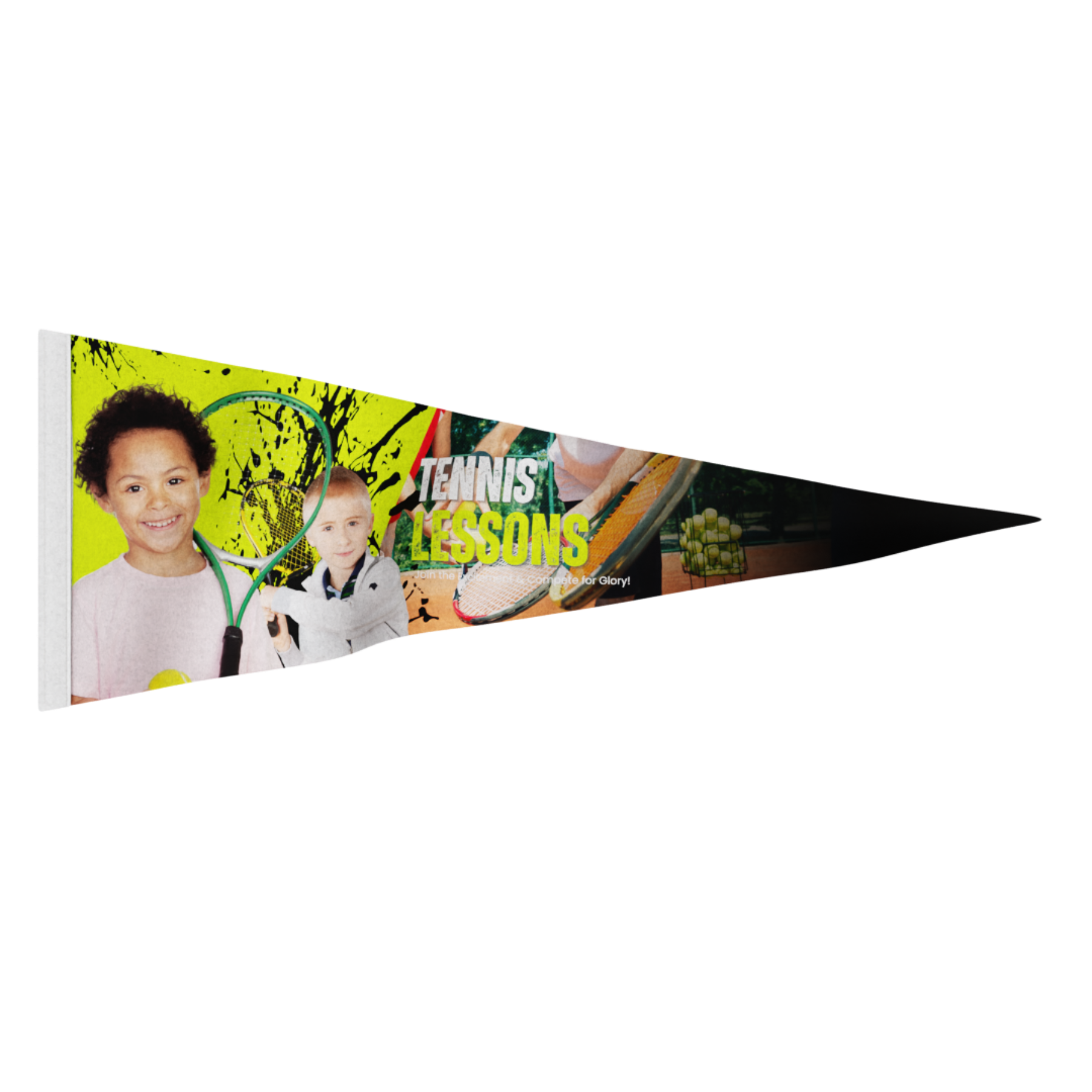 Felt Pennant 9"x24" Dye Sublimated (Domestically Decorated)