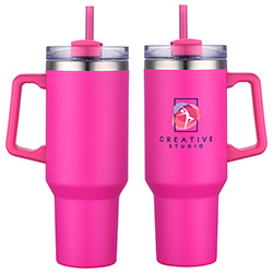 Genoa 40 oz Vacuum Insulated Travel Mug with Straw 89