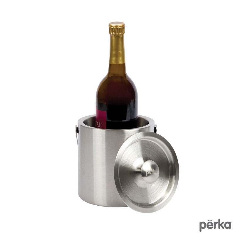 Perka® Quinton 1.3L Double Wall, Stainless Steel Ice Bucket 18