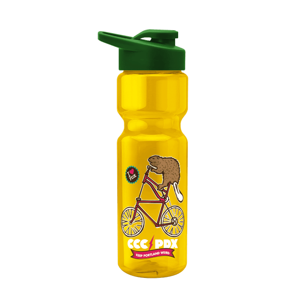 Blazer 28oz Transparent Bike Bottle w/Drink-thru Lid 959