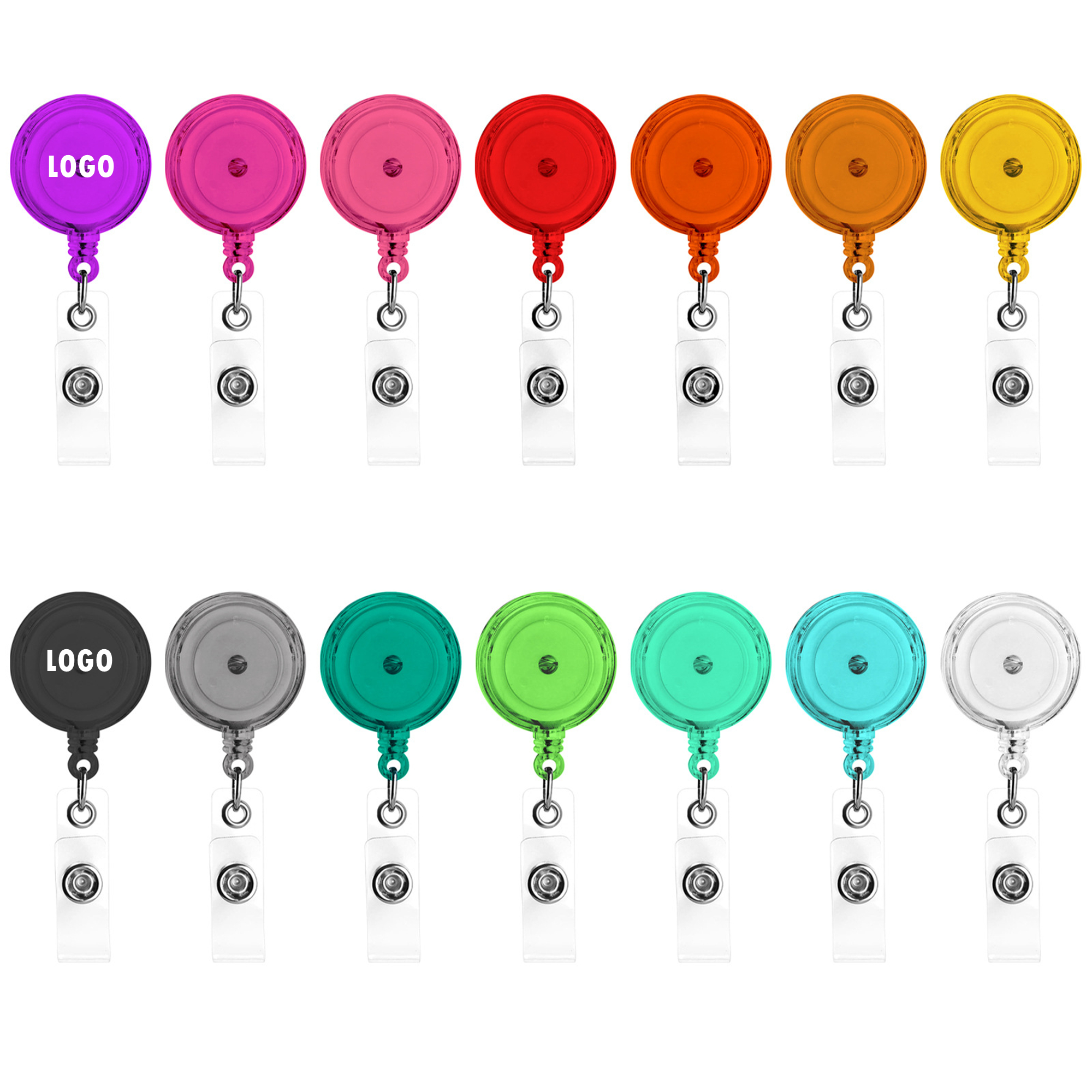 Candy Color Retractable Badge Reel
