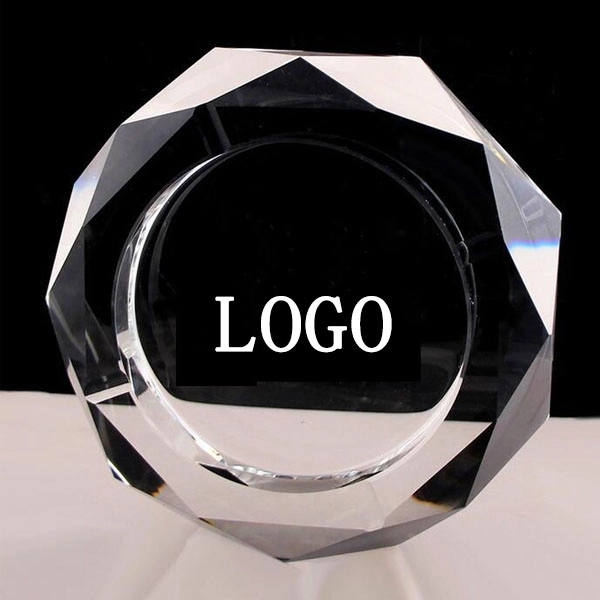 Crystal Octagon Ashtray - 4" 5