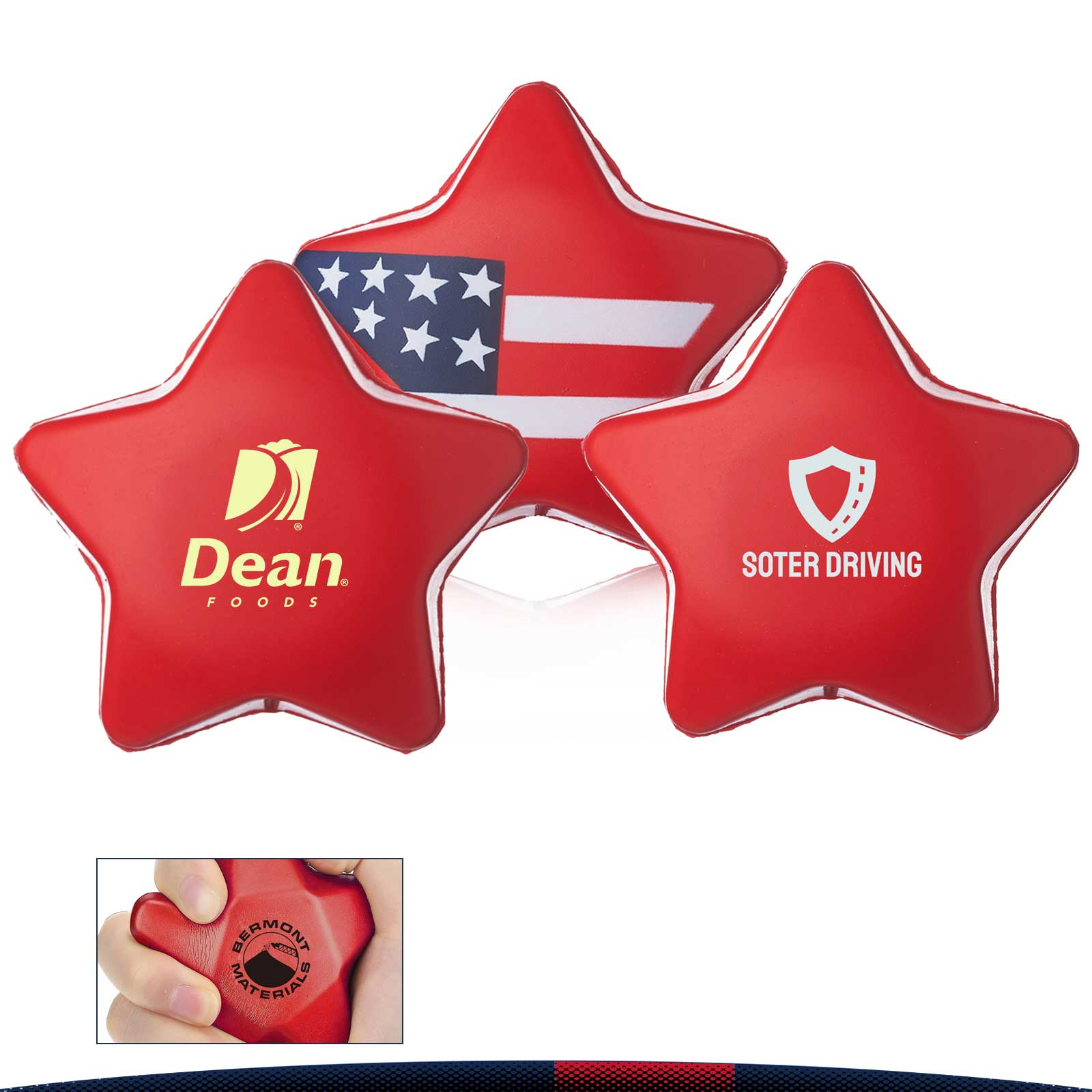 Teken Patriotic Star Stress Ball 3