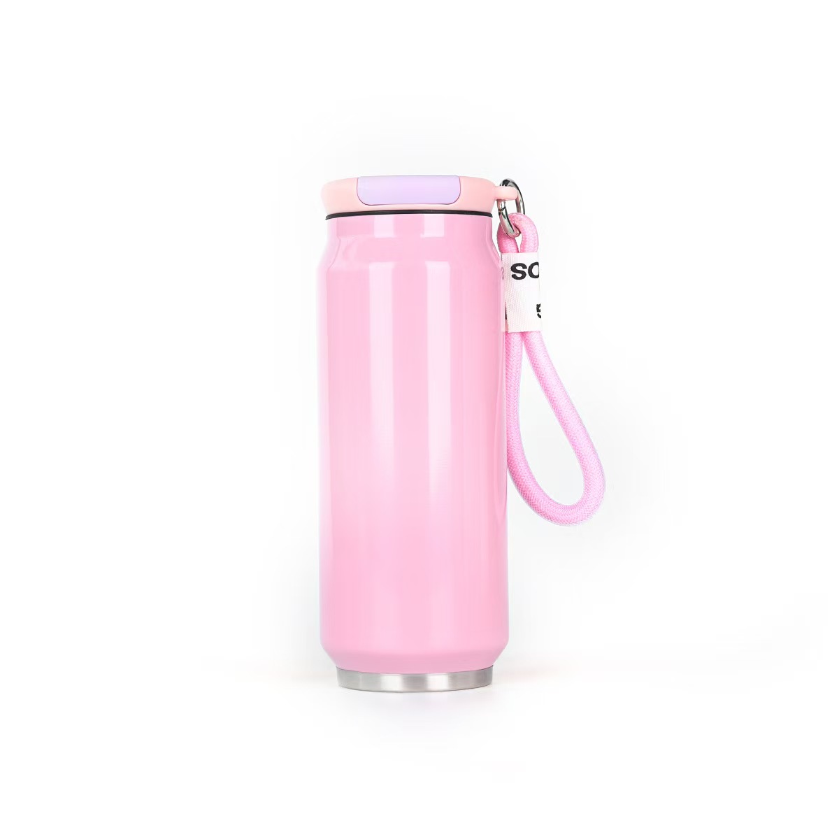 2026 Drink Can Style 17oz Insulated Water Bottle For Sport & Travel & Outdoor With Handle Strap 5