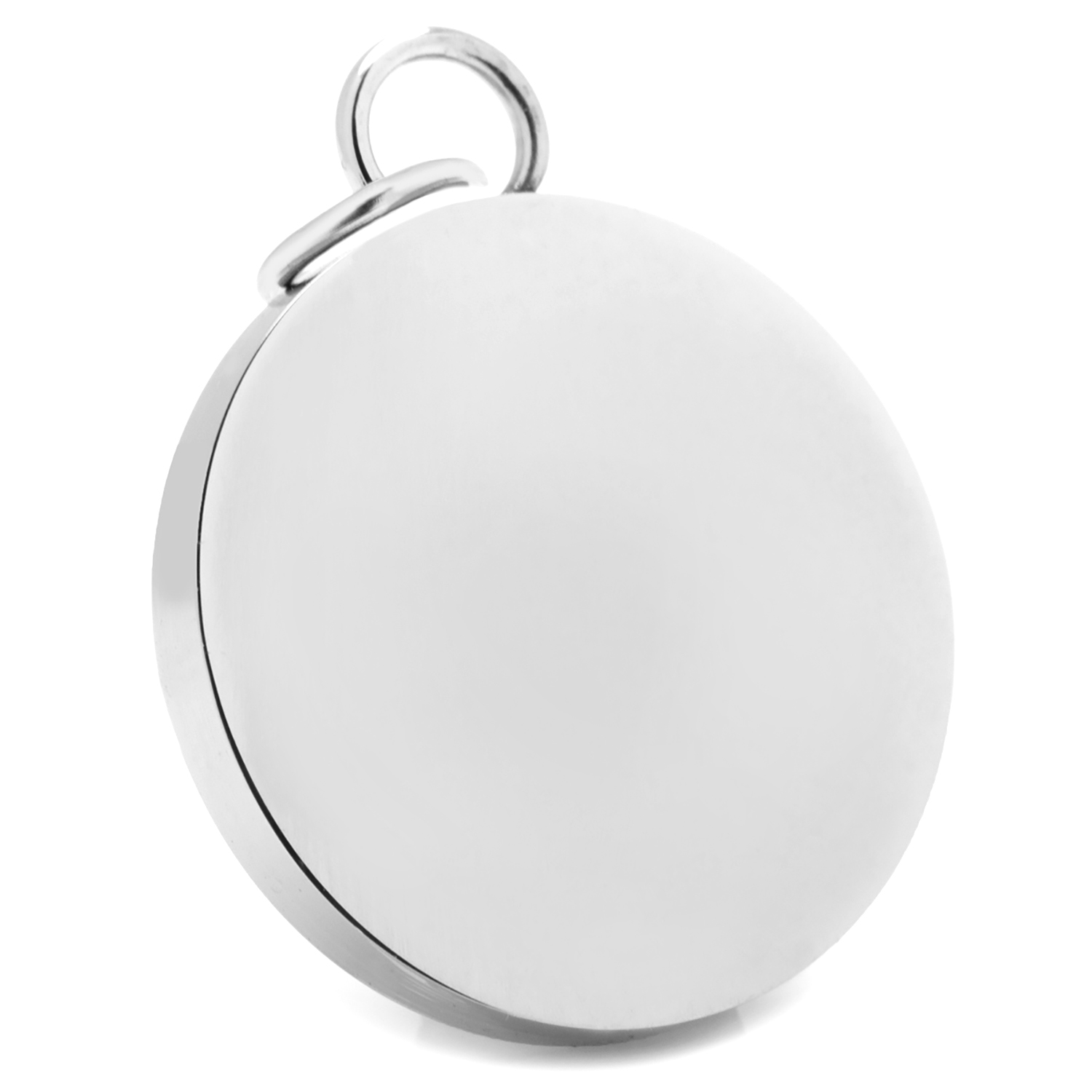 Stainless Steel Engraveable Round Infinity Pendant 2