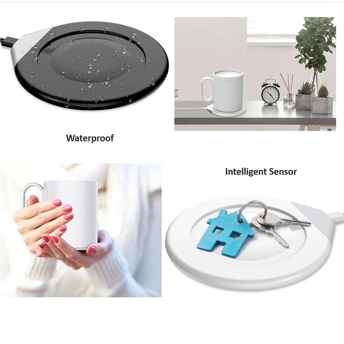 Cup Warmer Phone Wireless Charger 2 In 1 4