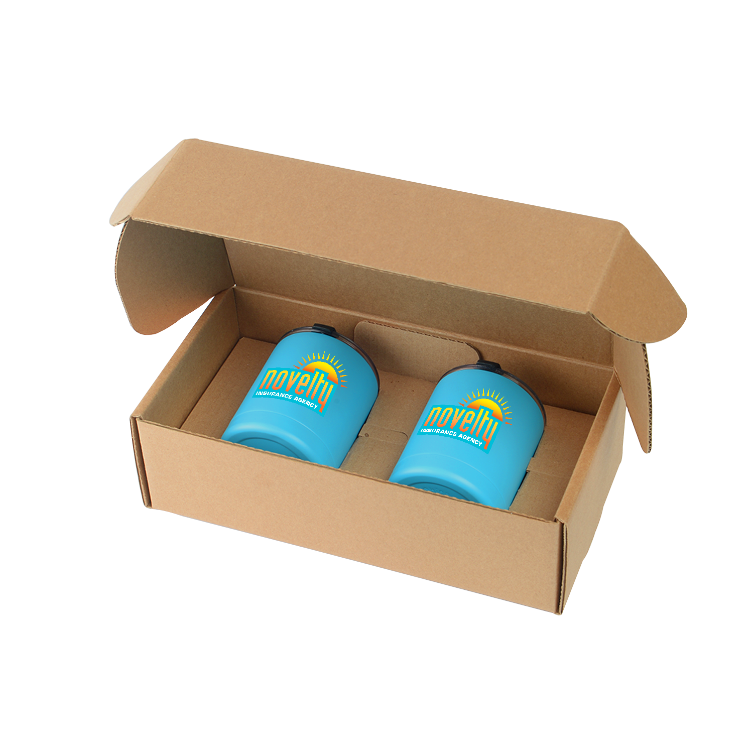 10 Oz. Stainless Steel Low Ball Glasses Gift Box Set 6