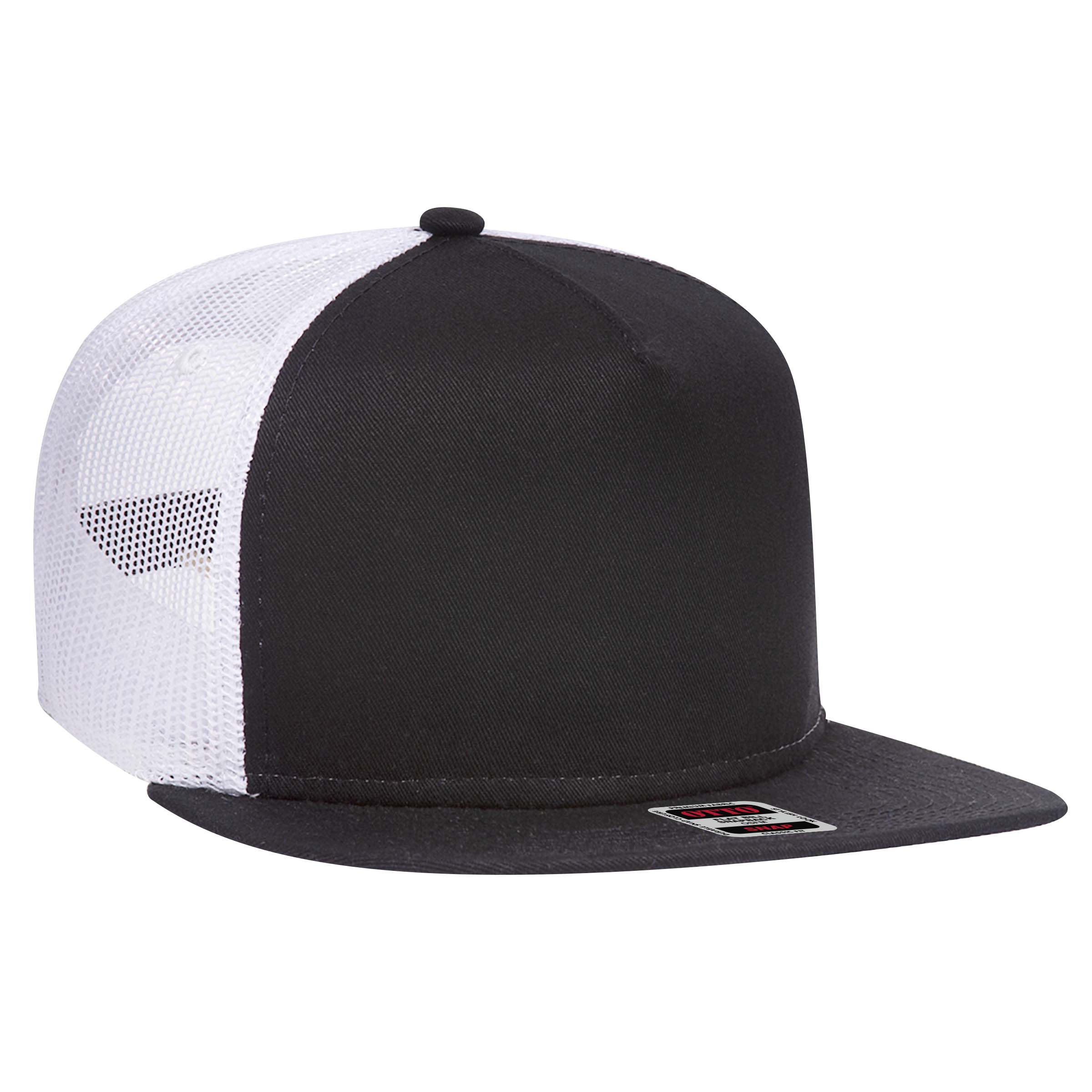 OTTO CAP® OTTO SNAP 5 Panel Pro Style Mesh Back Trucker Snapback Hat 1