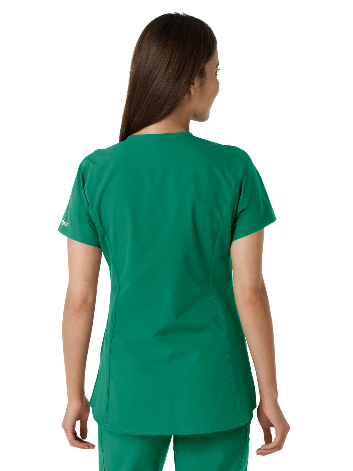 Carhartt Scrubs - Force Essentials Women's Notch Neck Tunic Knit Panel Top 2
