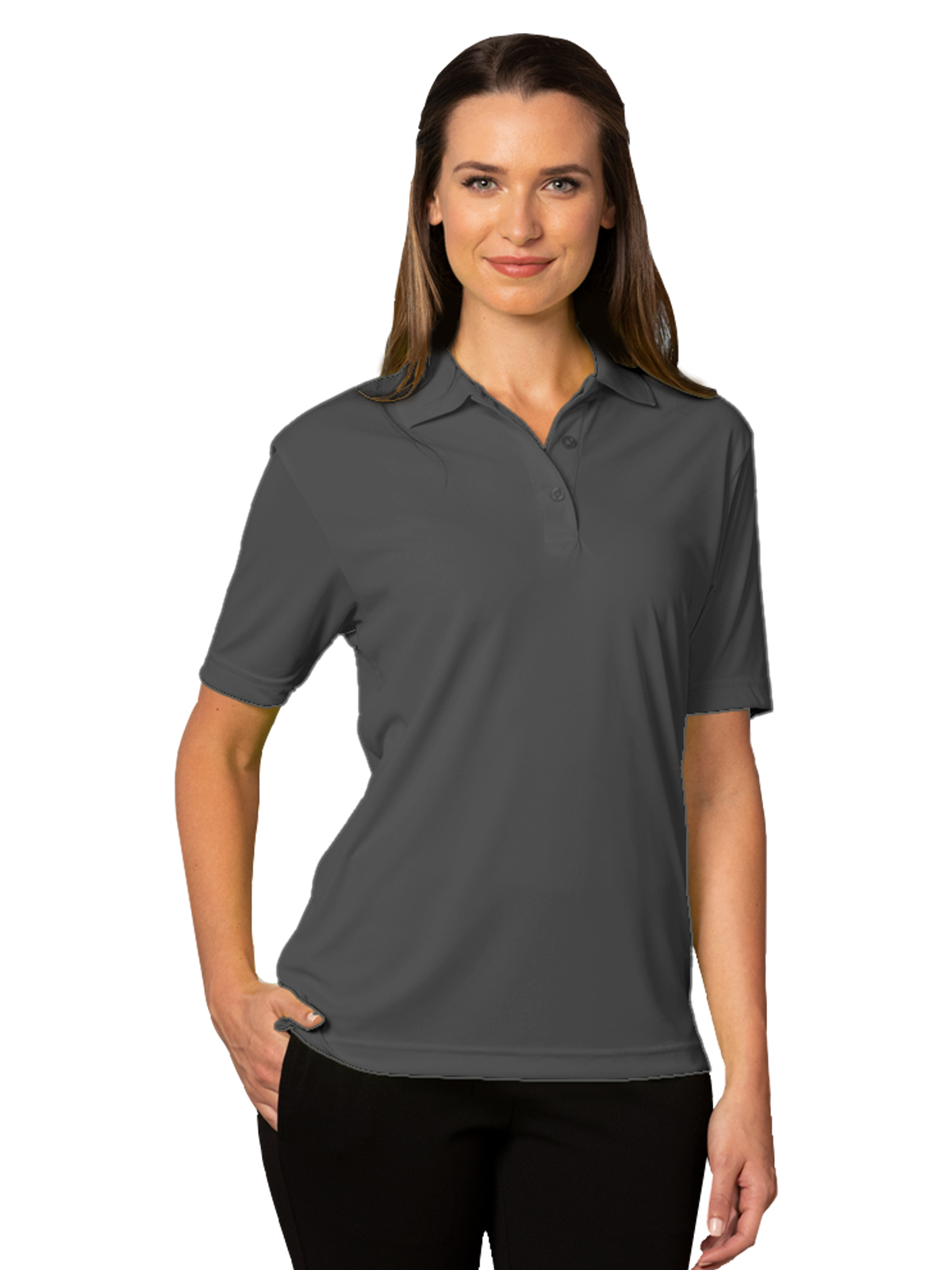 Blue Generation - Women's Pocketless Value Wicking Polo 23