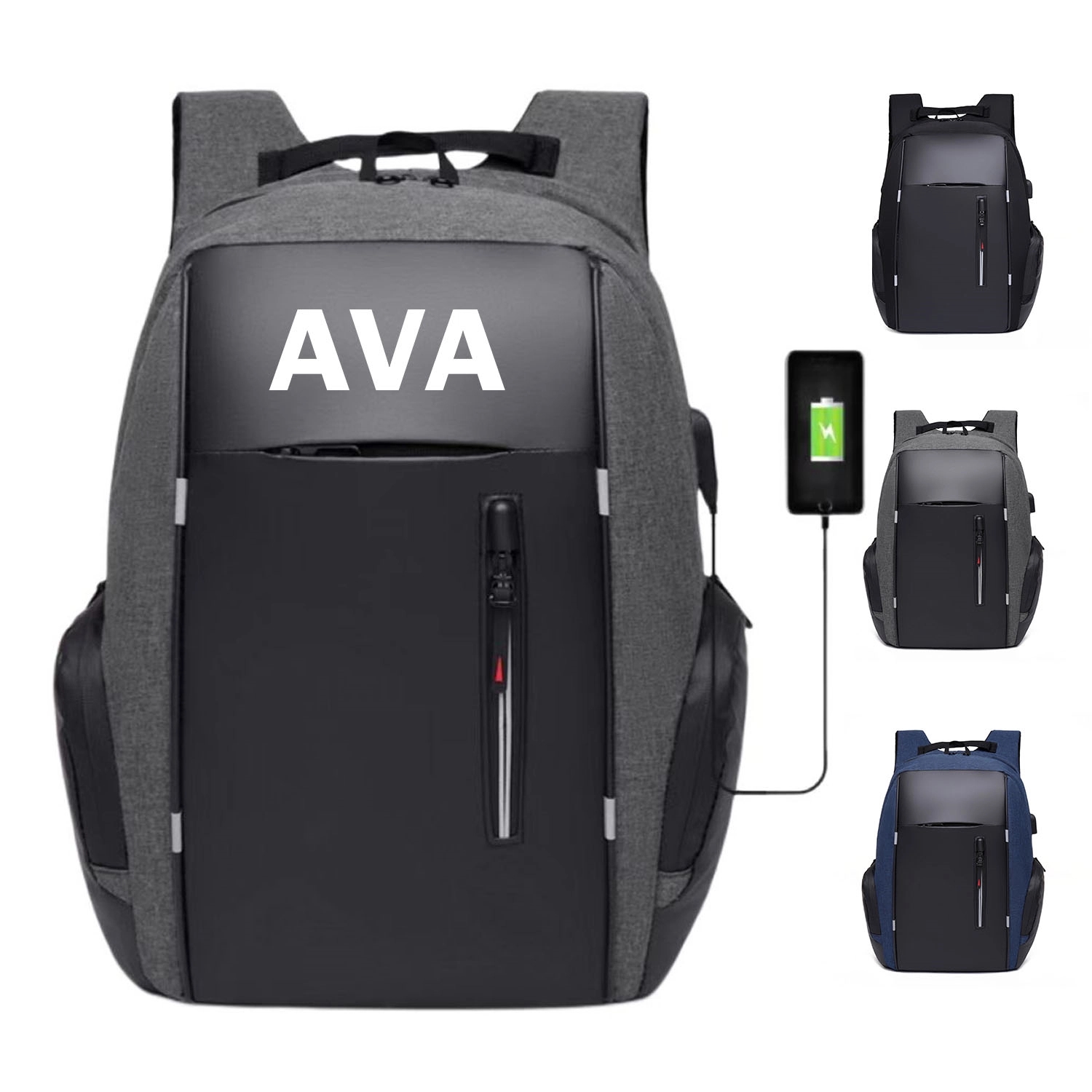 Men'S Business Oxford Cloth Laptop Backpack 5