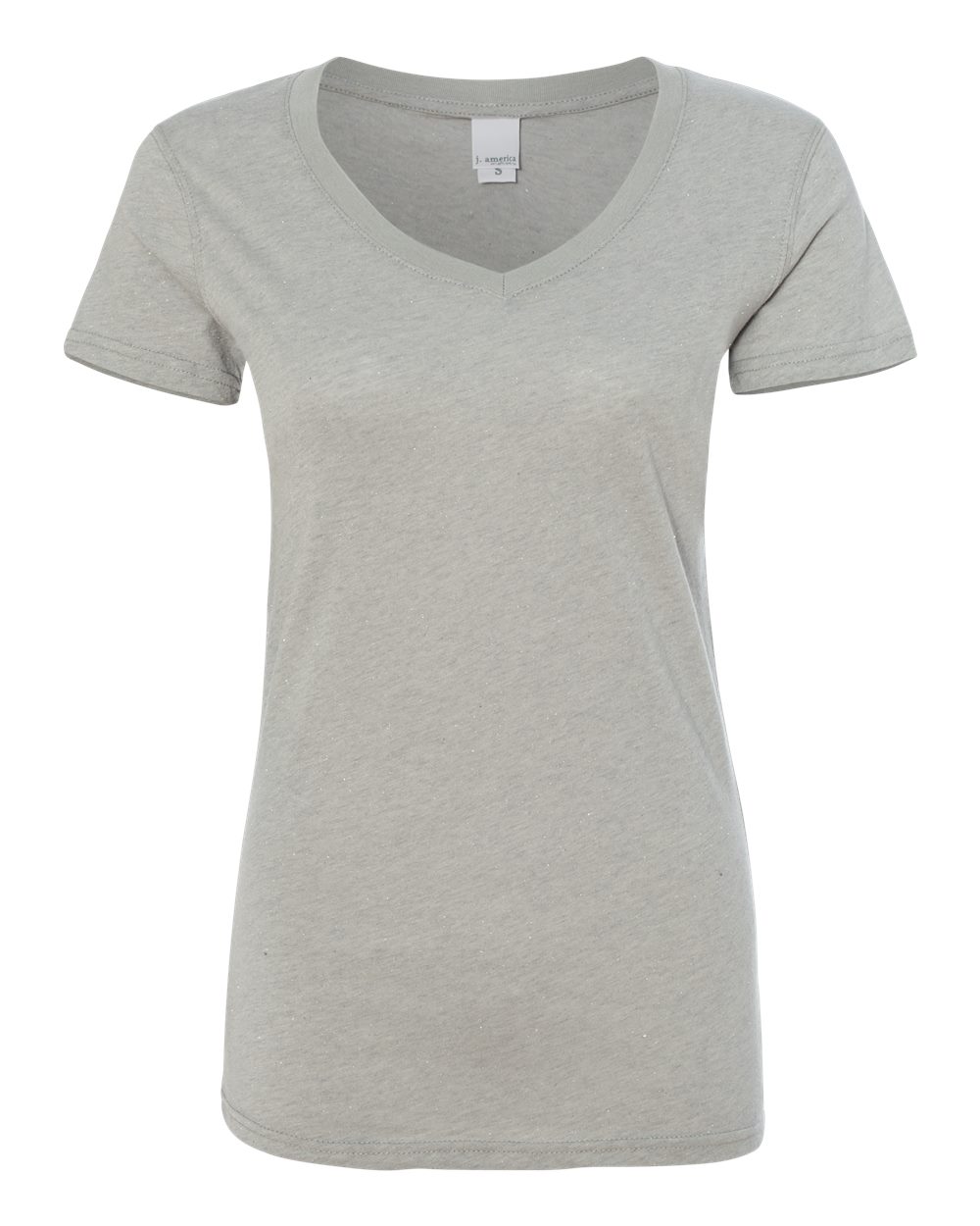 Women's Glitter V-Neck T-Shirt - 8136 19