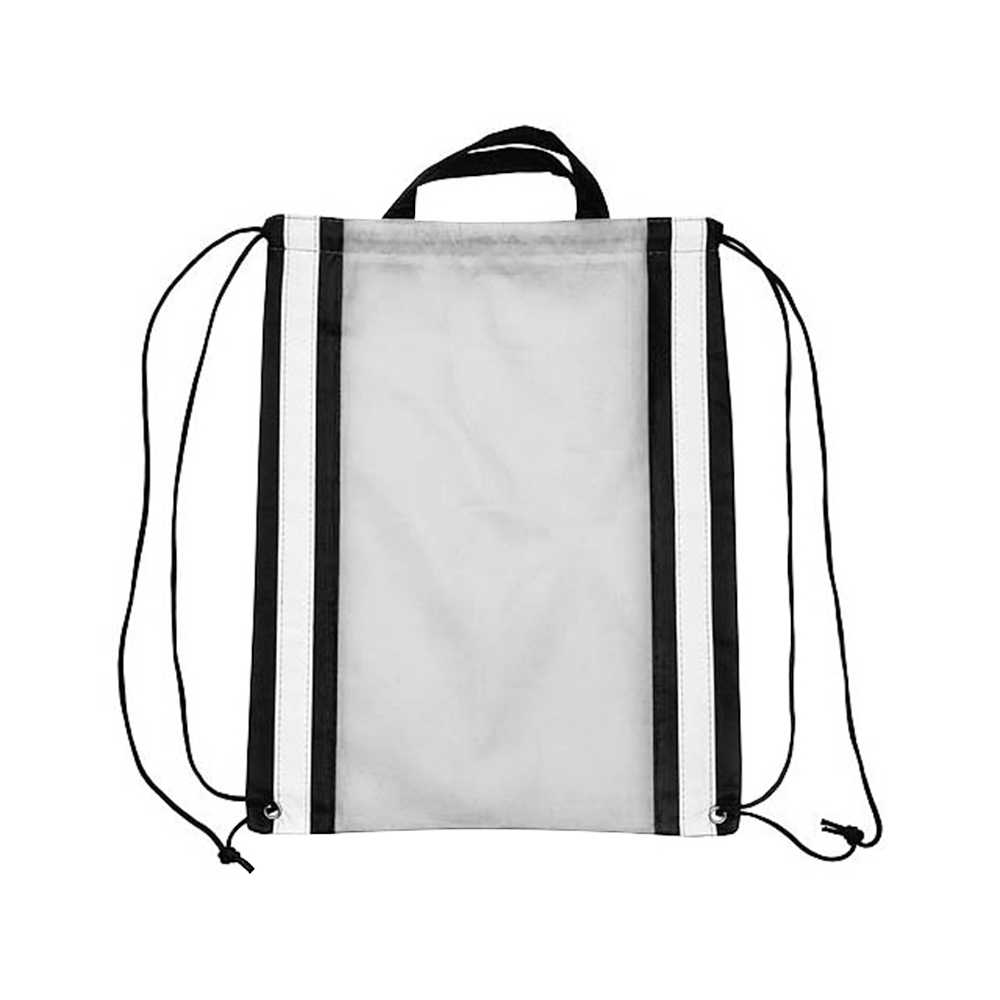 Vertical Reflective Drawstring Backpack Tote 26