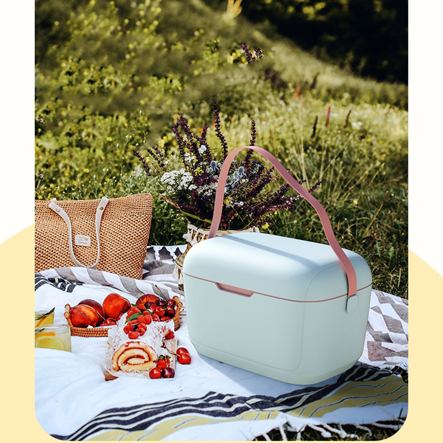Portable Camping Cooler 6qt Ice Retention 10