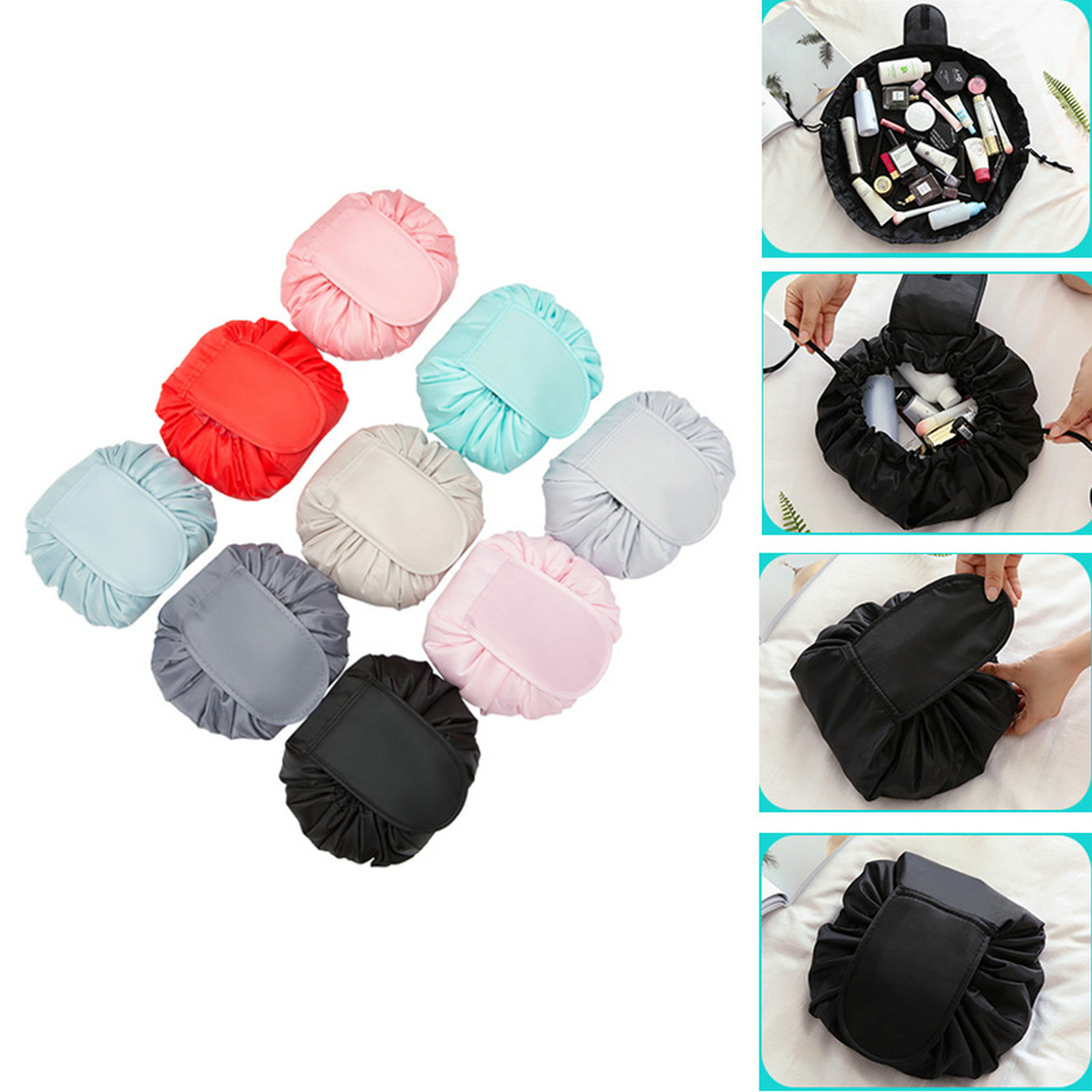 Portable Travel Drawstring Cosmetic Bag 1