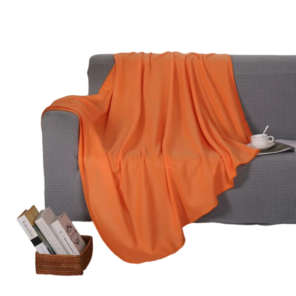 Cozy Velvet Throw Blanket for Sofa and Travel 2